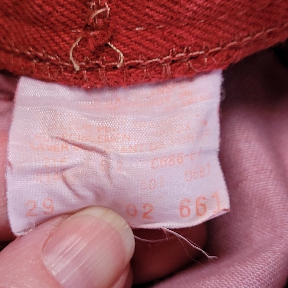 Vintage Levi's red 501 button fly jeans​ - Picture 10 of 12